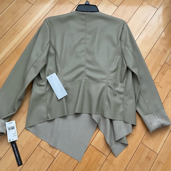 BAGATELLE faux leather draped jacket new with tags size medium - Picture 4 of 9